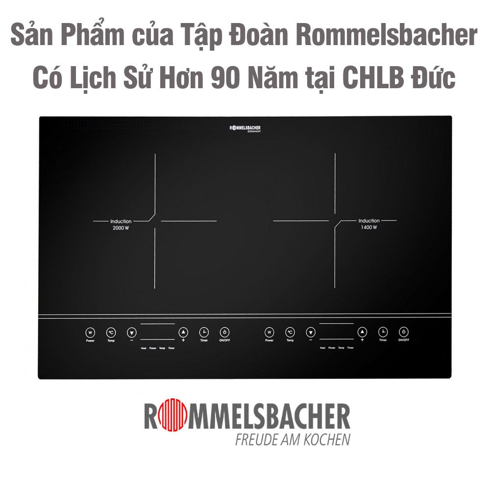 Bếp Từ Âm Đôi CHLB Đức Rommelsbacher mã số EBC 3430/IN - Nhập khẩu Nguyên Chiếc