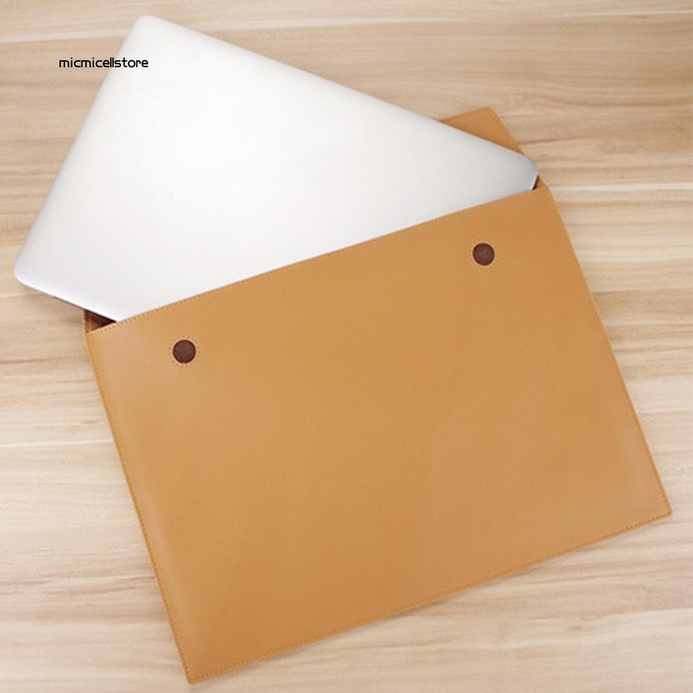 Túi đựng laptop siêu mỏng kích thước 13/15 inch chất liệu da giả cho Macbook Air Pro | BigBuy360 - bigbuy360.vn