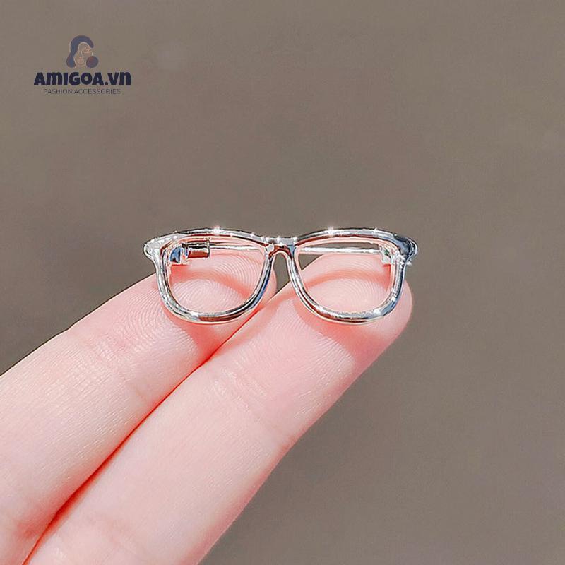 ✨✨Ghim Cài Áo Hình Mắt Kính Bằng Hợp Kim Đơn Giản Thời Trang Dành Cho