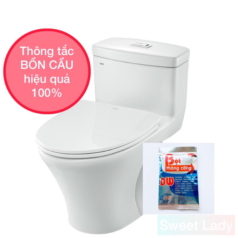 Bột Thông Tắc Cống Bồn Cầu CỰC MẠNH, Bồn Rửa Bát, Bồn Rửa Mặt, Đường Ống SIÊU TỐC Chính Hãng Công Ty DW