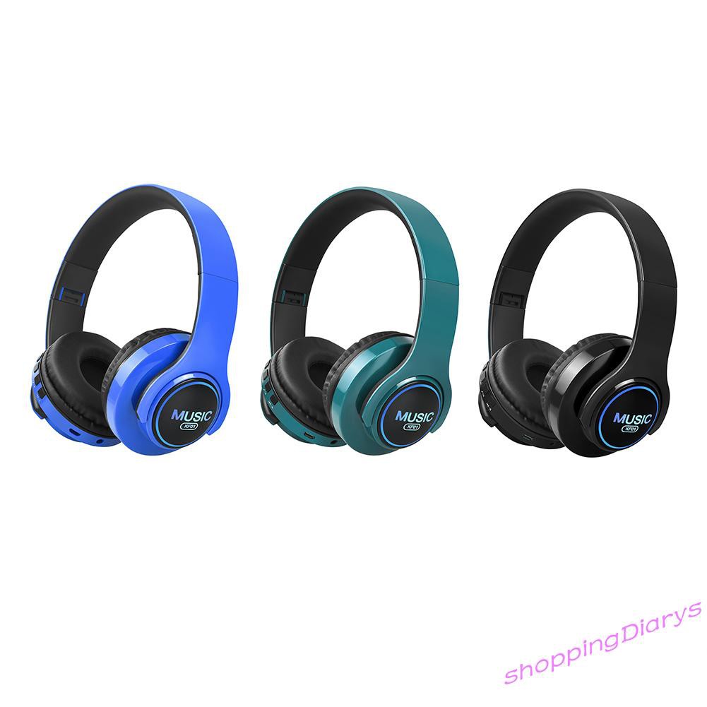 ✤Sh✤ KF01 Wireless Noise Cancelling Headphones RGB Over Ear Bluetooth Headset