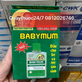 DẦU TRÀM BABYMUM AN TOÀN CHO MẸ VÀ BÉ (22ml)