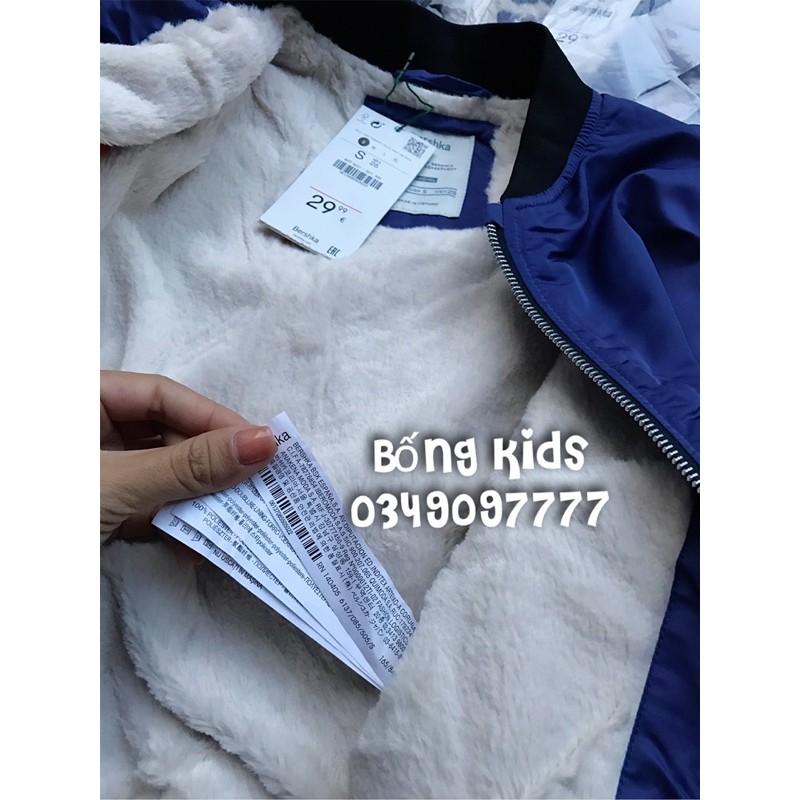 Áo Bomber Nữ Lót Lông Xanh Tím BSK | BigBuy360 - bigbuy360.vn