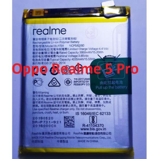 🏵️ Pin Oppo Realme 5 Pro BLP731 - 3950 mAh Chính Hãng Giá Rẻ