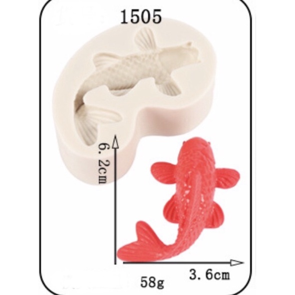 Khuôn cá 4d #1550