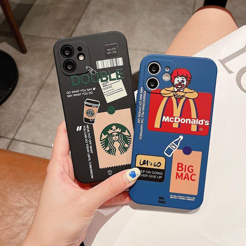 Ốp lưng iPhone Vỏ IPHONE  Starbucks McDonald's cho iPhone13/12promax 11 / x / xs /xr/xsmax /7p /8p/ 7/8