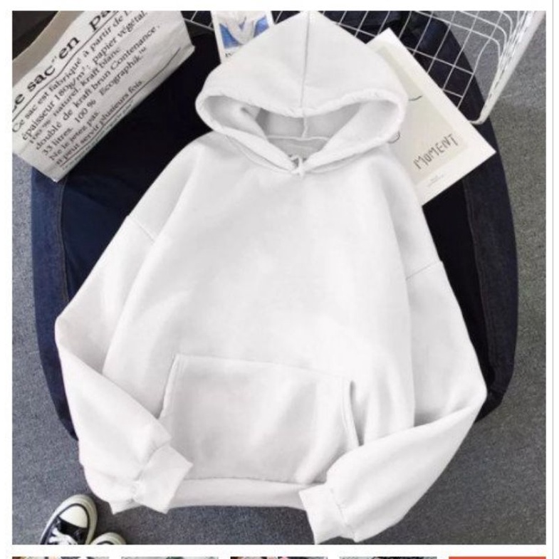 ÁO HOODIE UNISEX NỈ BÔNG TRƠN NHIỀU MÀU- NAM NỮ ĐỀU MANG ĐƯỢC - SIZE 35-70KG