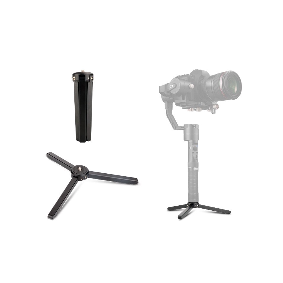 Universal Mini Tripod Stand with 1/4 Screw for zhiyun Crane 2 Stabilizer Crane V2 M Smooth Q Smooth 4 Gimbal DJI Ronin S