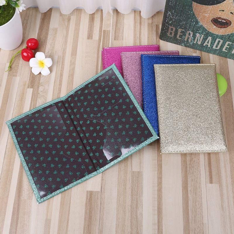 Ví Đựng Hộ Chiếu / Thẻ ID Màu Lấp Lánh Thời Trang Cho Nam Và Nữ