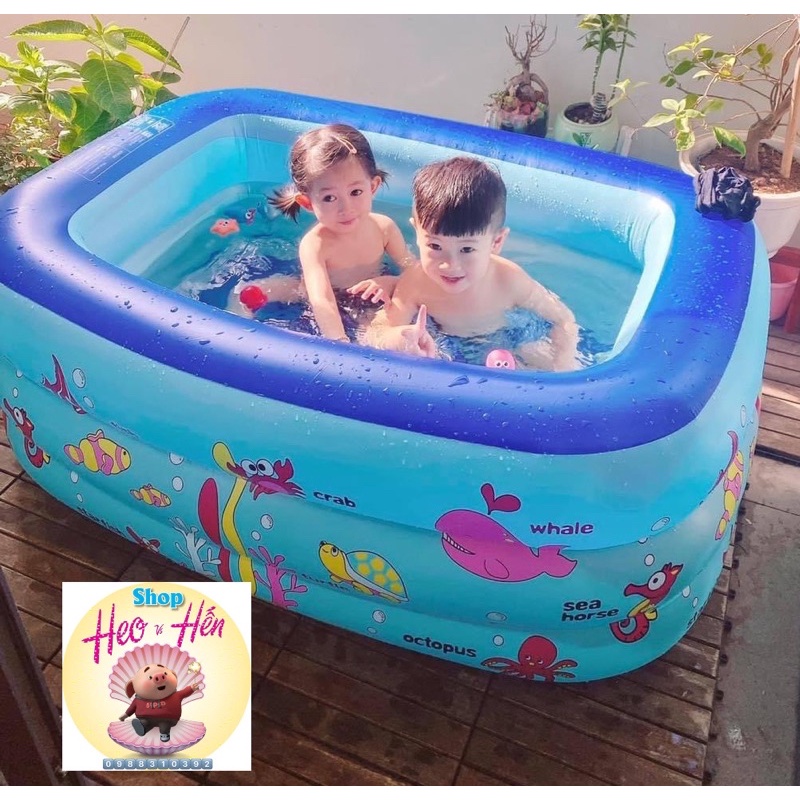bể phao bơi 1m3 3 tầng cho bé
