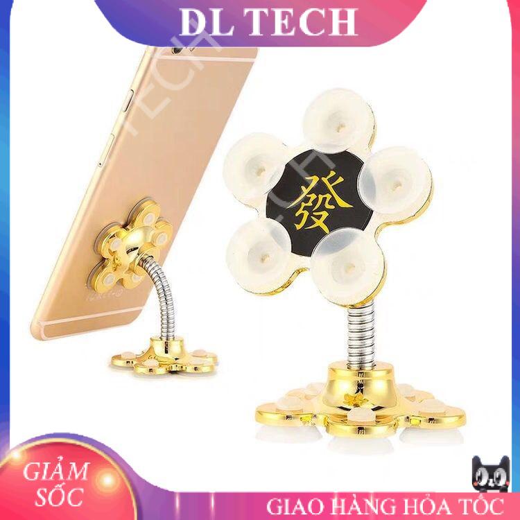 Giá đỡ điện thoại hình cánh hoa hút chân không siêu dính xoay 180 độ mã GĐH DL TECH