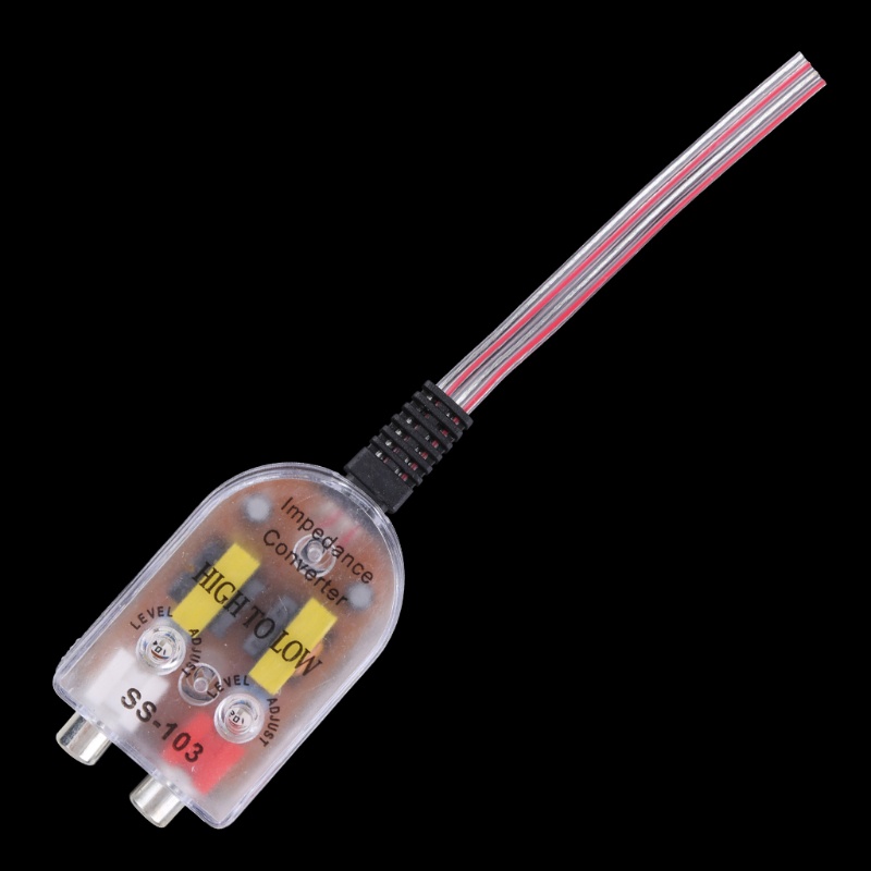 Thiết bị chuyển đổi tín hiệu âm thanh cho xe hơi 12V RCA