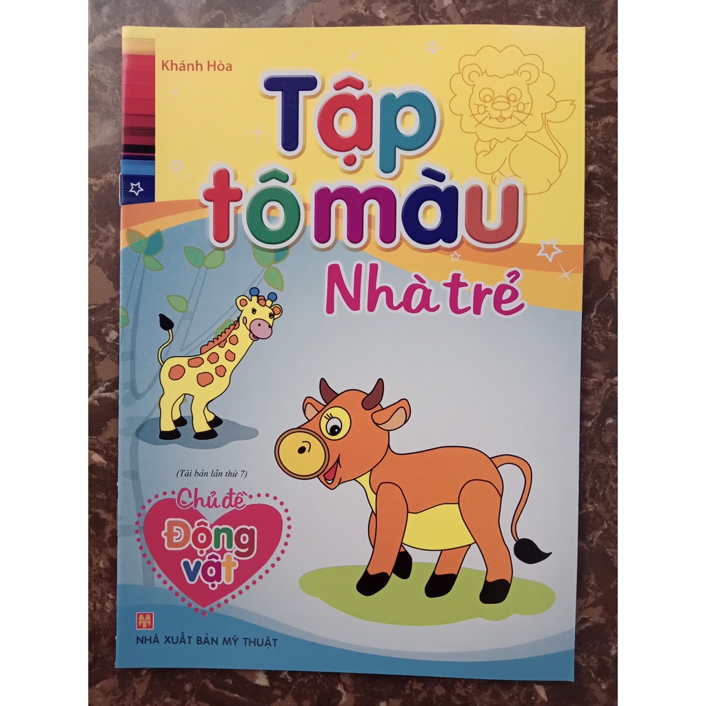 Sách Tập tô màu nhà trẻ Chủ đề thế giới động vật