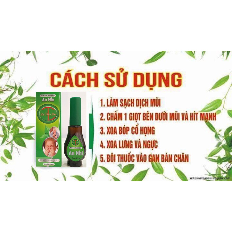 Tinh dầu An Nhi Dạ Thảo Liên. Tăng đề kháng, hệ miễn dịch cho bé