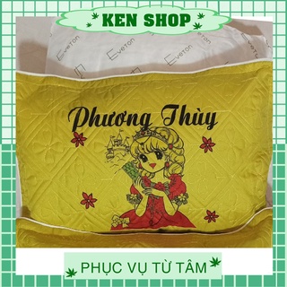 Gối nằm ngủ cotton in hình công chúa cho bé gái đi học ở nhà