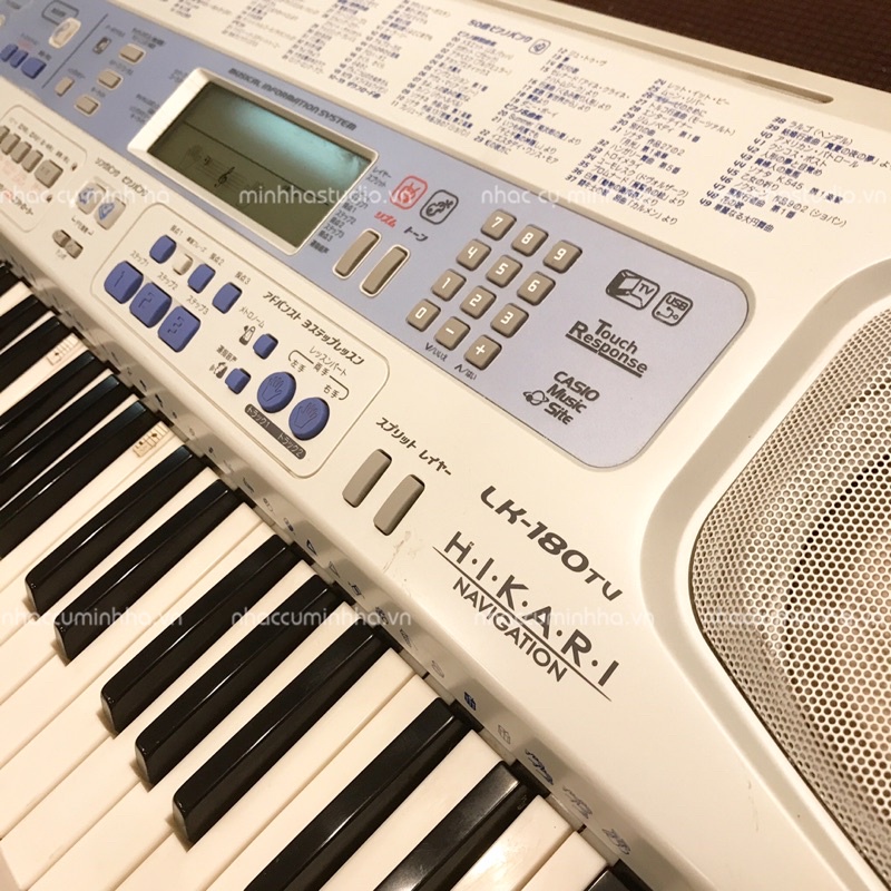 Đàn Organ Casio LK-180TV chính hãng đã qua sử dụng, 61 phím cảm ứng Led, chạy hoàn hảoa