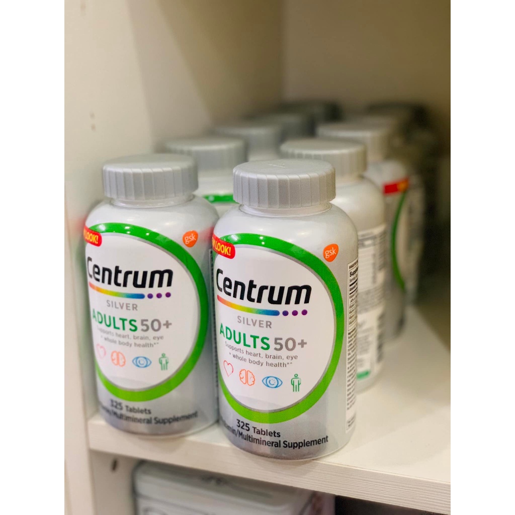 Vitamin tổng hợp Centrum Silver Adults 50+ 325 viên