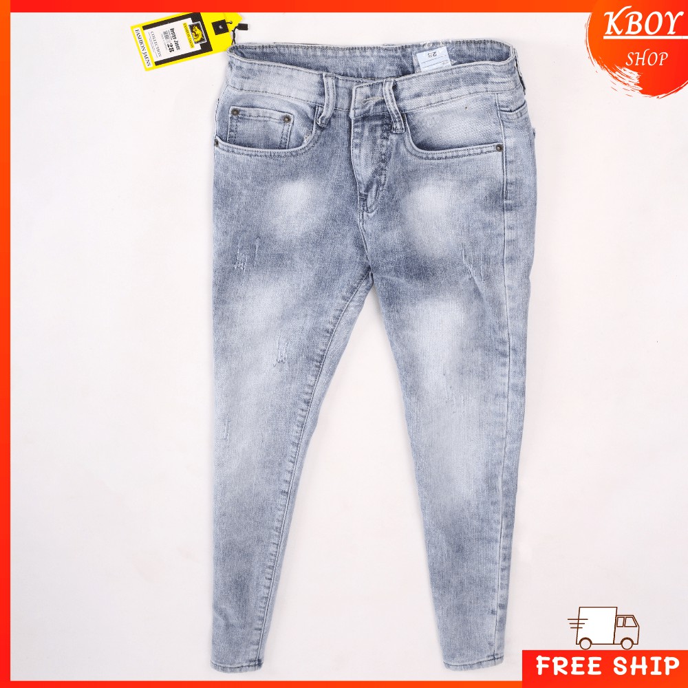 Quần jeans nam, quần jean trơn chất bò, vải mềm mịn cao cấp hợp dáng, phối áo thun, sơ mi - QJ04/QJ13/QJ31/QJ32