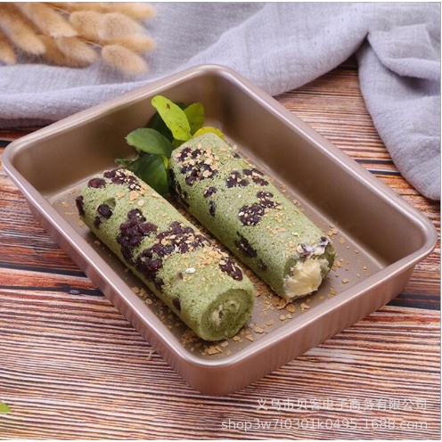 Khuôn/ Khay Chữ Nhật Lòng Sâu Chống Dính Cao Cấp Màu Vàng