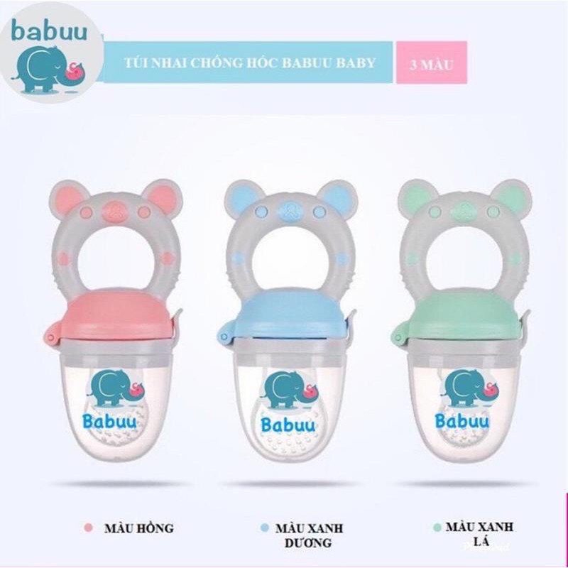 Túi nhai ăn dặm chống hóc babuu cho bé