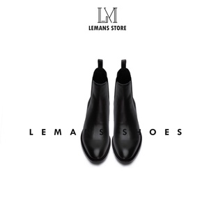 Giày da Chelsea Boots Classic Black CB04 (Da Bò Cao Cấp) LEMANS
