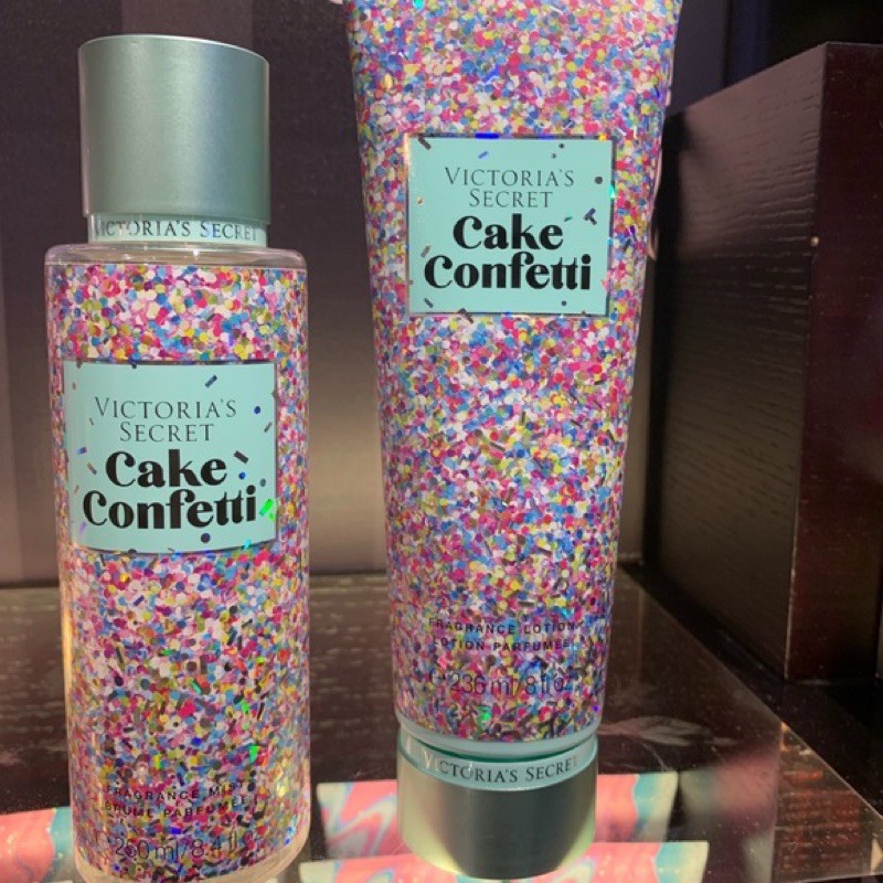Dưỡng Thể Xịt Thơm Toàn Thân Victoria Secret Candy Baby Body Mist Lotion Cake Confetti Sugar High Amber Romance Nhũ