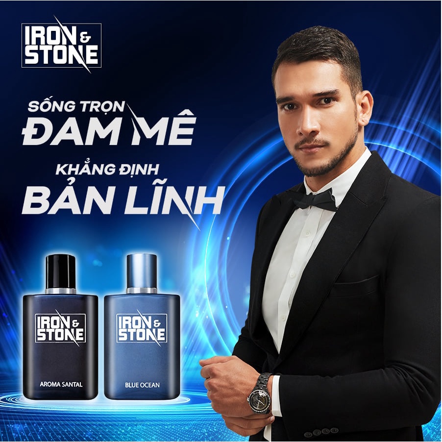 Nước hoa IRON &amp; STONE Blue Ocean 50ml Z2002 - Dành cho nam
