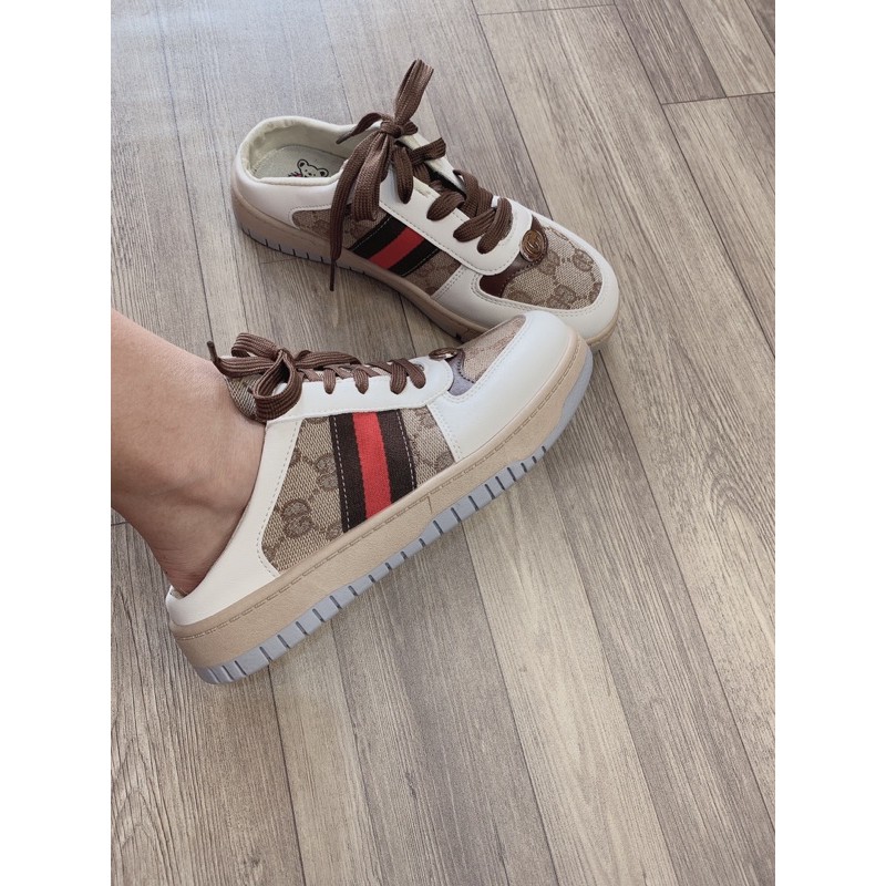 Giày Sục GG Nâu | BigBuy360 - bigbuy360.vn