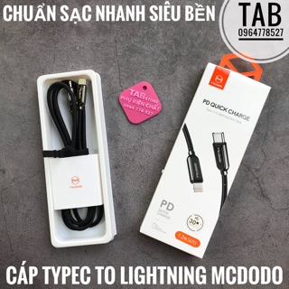 Cáp Sạc Nhanh Mcdodo TypeC To Lightning