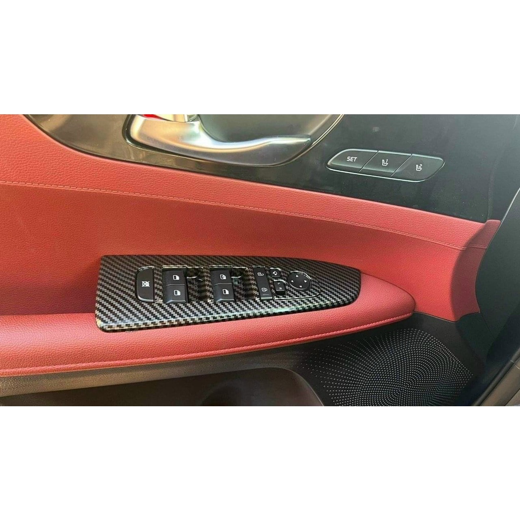 Ốp nội thất xe Kia Cerato 2019 đến 2023, Kia K3 2021 2022 2023 Mẫu Carbon Chất Liệu Nhựa ABS - tặng kèm keo dính