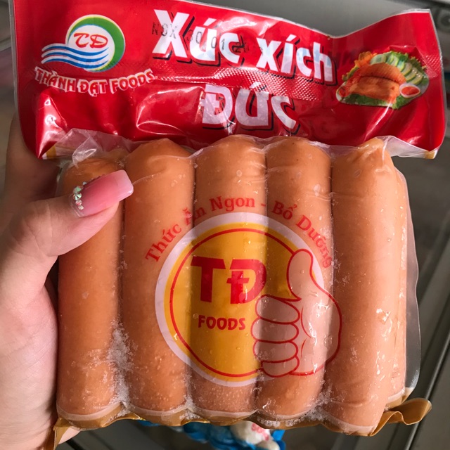 Xúc xích Đức Thành Đạt gói 500g 10 cây ( nhận giao hàng khu vực hcm) | BigBuy360 - bigbuy360.vn