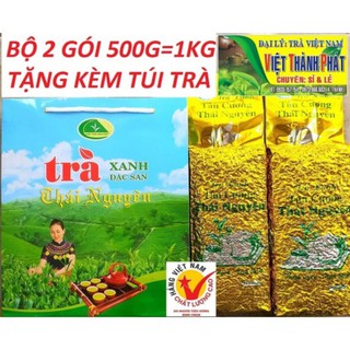 Trà Thái Nguyên Bộ quà tặng 1kg trà+ túi xách