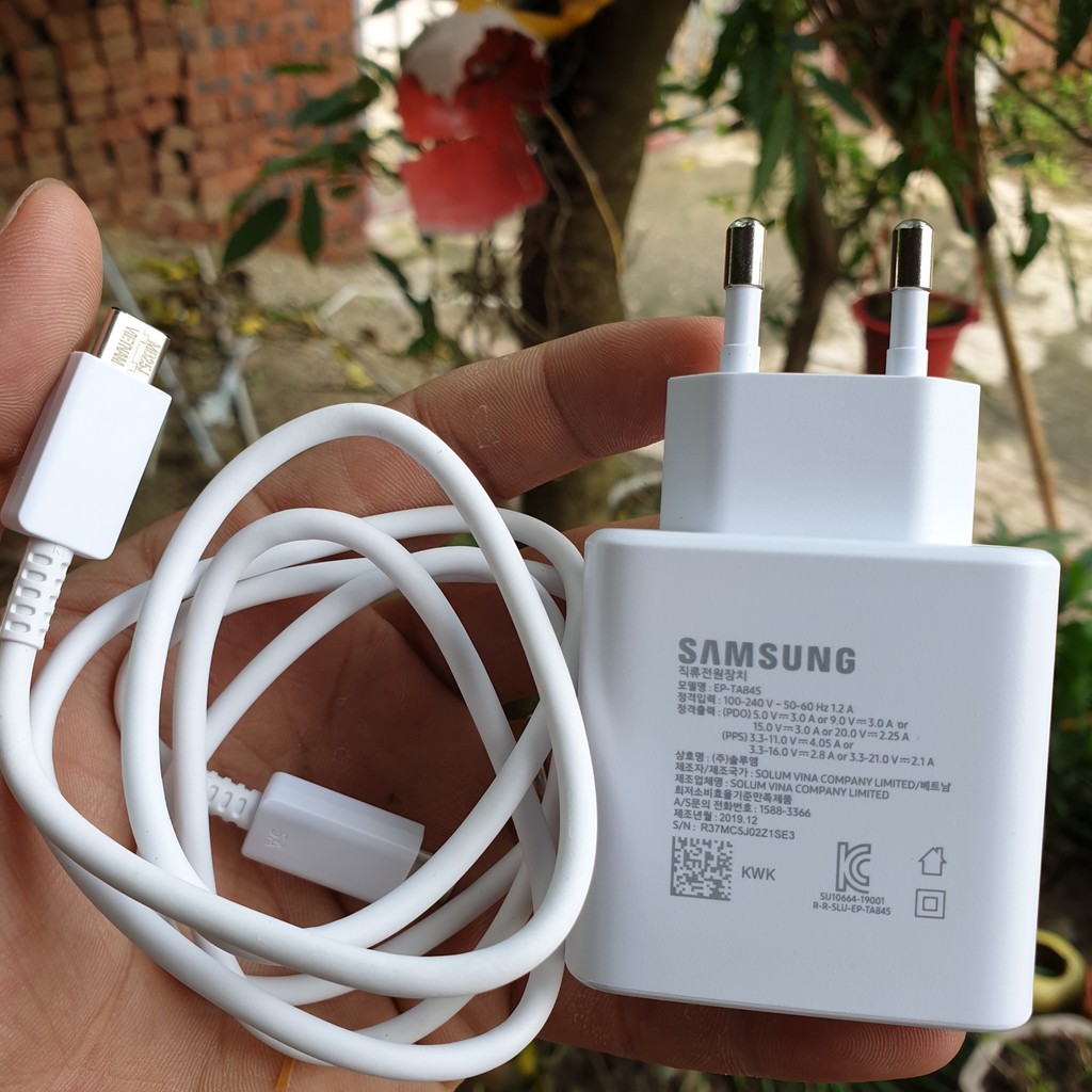 Sạc siêu nhanh 45W Super Fast Charging Samsung Galaxy Note 10/ Note 10 Plus chính hãng