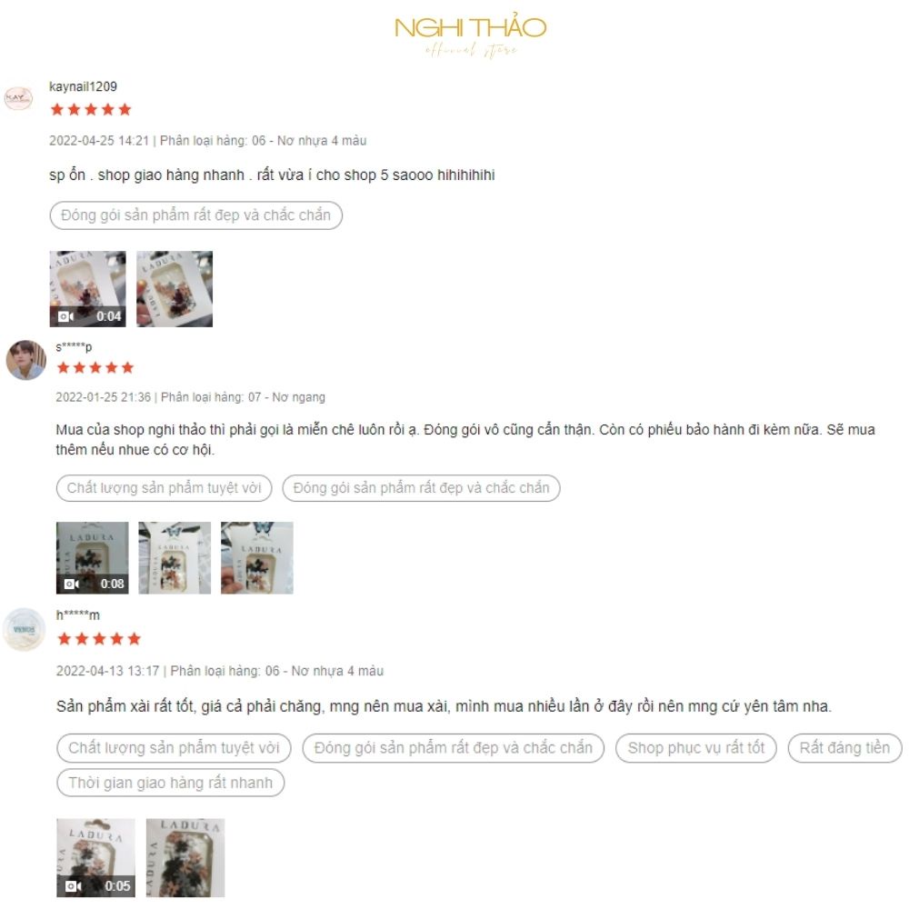 Charm nail nơ thương hiệu NGHI THẢO trang trí móng