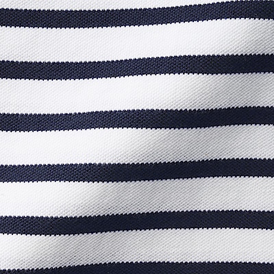 MUJI ÁO POLO SỌC VẢI PIQUE WASHED