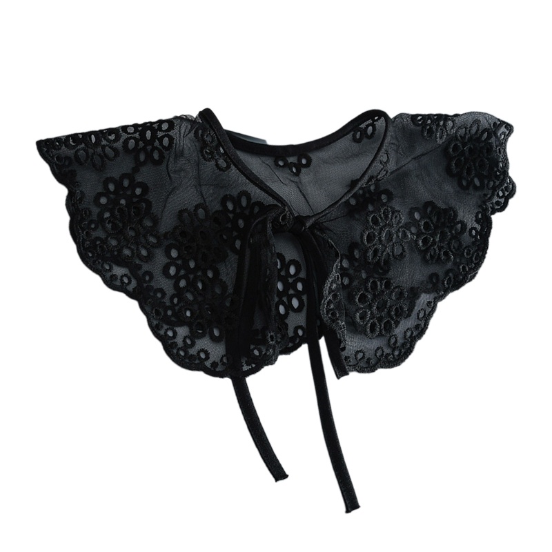 Áo Choàng Ren Lưới Xuyên Thấu Họa Tiết Chấm Bi Thêu Hoa Xinh Xắn Thời Trang Mùa Hè Cho Nữ