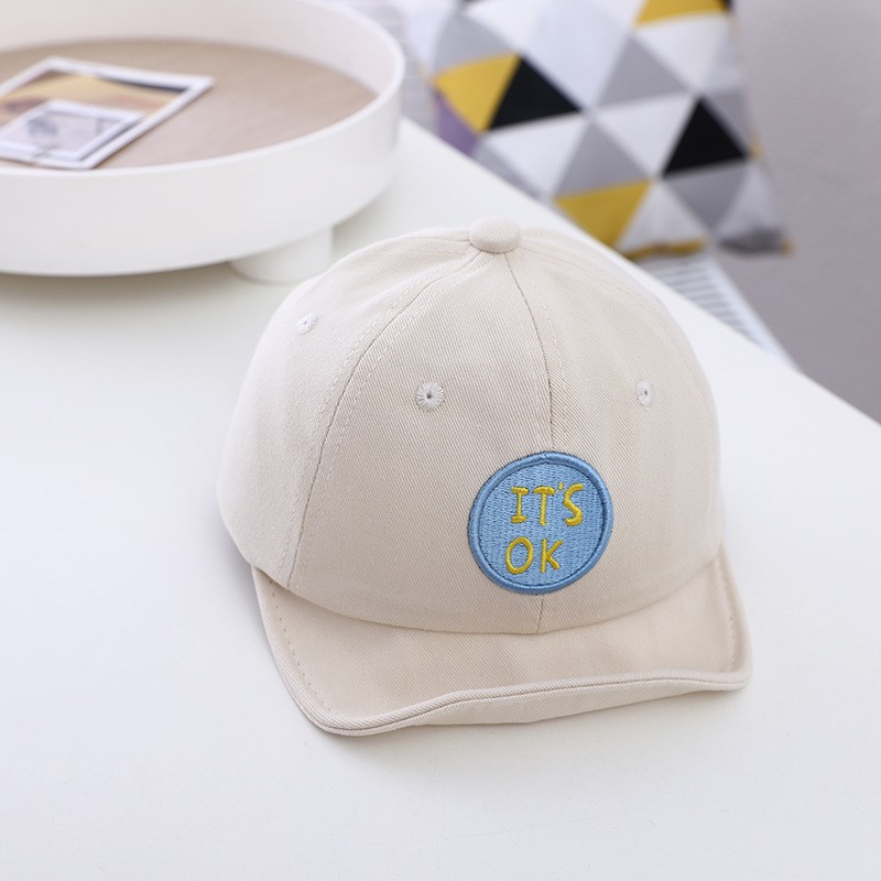 Mũ Lưỡi Trai Mềm Thêu Chữ Its Ok Thời Trang Xuân Thu Cho Bé