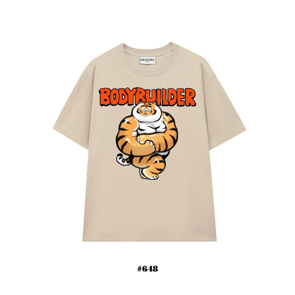 áo thun BODYBUILDER cotton 100% dày dặn thoáng mát oversize gym #648