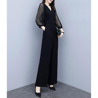 VIP MÙA HÈ Jumsuit cổ V tay voan lưới
