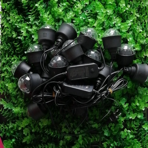 Dây Đèn led Trang Trí, Dây Đèn Nháy 10 Đui Chống Nước, 8 Chế Độ [Siêu Đẹp Chống Nước]