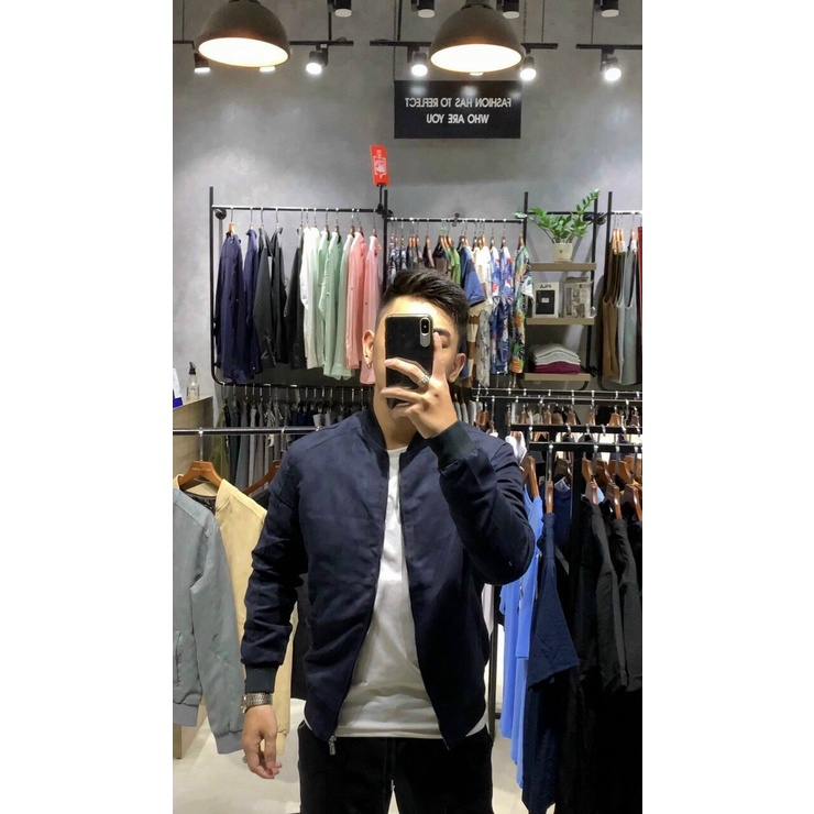 Áo Khoác Nam Bomber Da Lộn Chất Dày Xịn Xò 4 Màu Thời Trang - AK26