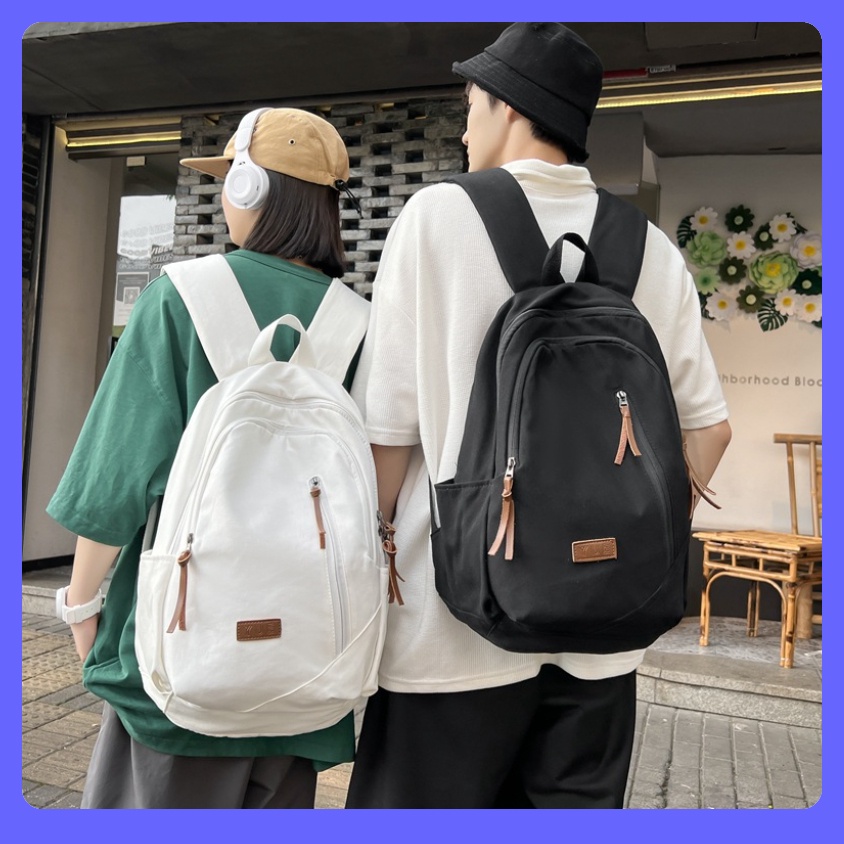 Balo nam nữ vải canvas Ulzzang phong cách Hàn Quốc xinh xắn,Túi xách cỡ lớn đi học, đi làm, đi chơi cực tiện lợi giá rẻ