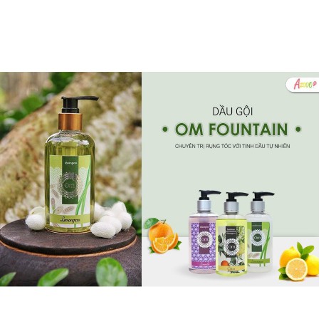 Dầu gội & Dầu xả Om Fountain ngừa rụng tóc và ngăn ngừa gàu - ellyna_shop - HCM