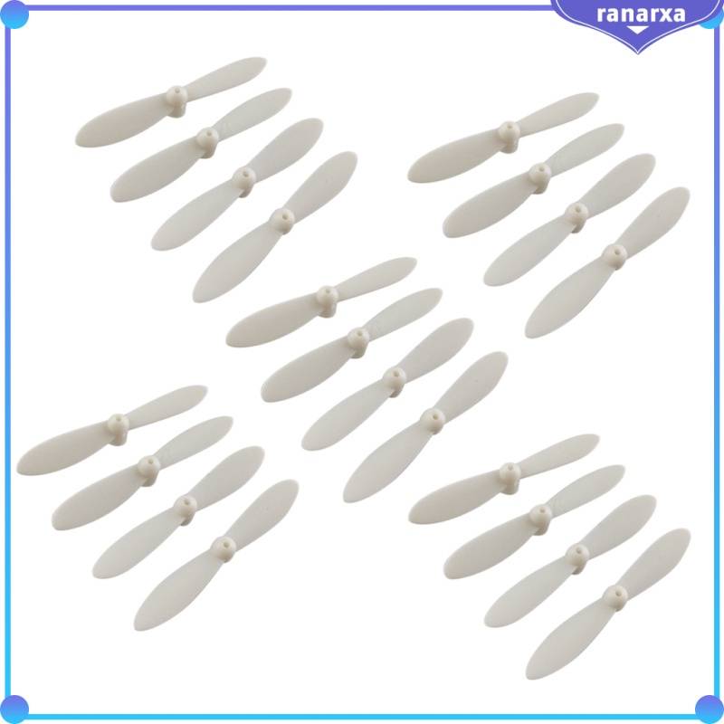 20 Chiếc Bộ Cánh Quạt Thay Thế Airscrew Cho Mini Drone Quadcopter Trực Thăng RC Phụ Kiện Trắng
