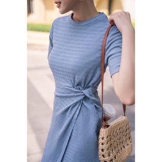 Ceci Cela - Đầm Body Thun Gân Xoắn Eo Save