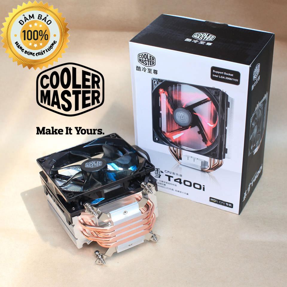 [Mã 159ELSALE hoàn 7% đơn 300K] Tản nhiệt khí CoolorMaster T400i