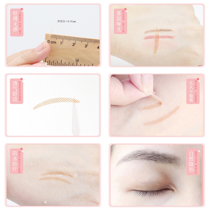 Miếng Dán Kích Mí Vân Lưới Tự Nhiên Không Lộ Thoáng Khí Lâu Trôi Moc68shop