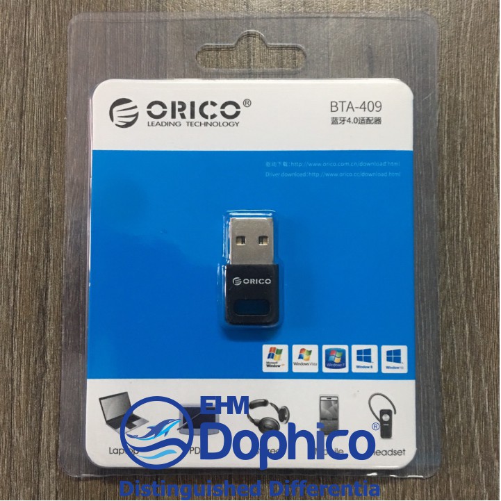 USB Bluetooth Orico BTA-409 – Chính Hãng Orico – Bluetooth 4.0 – Hỗ trợ máy tính kết nối Bluetooth với các thiết bị khác
