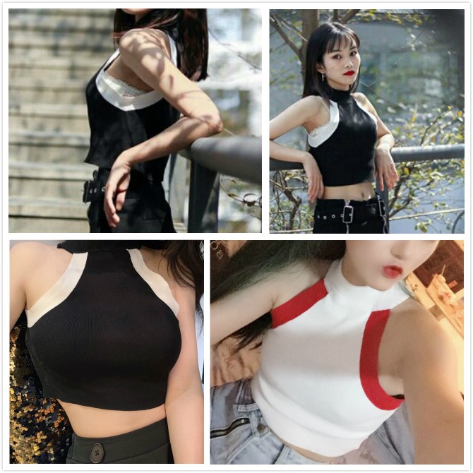 Áo Croptop Sát Nách Thiết Kế Hợp Thời Trang Cho Nữ