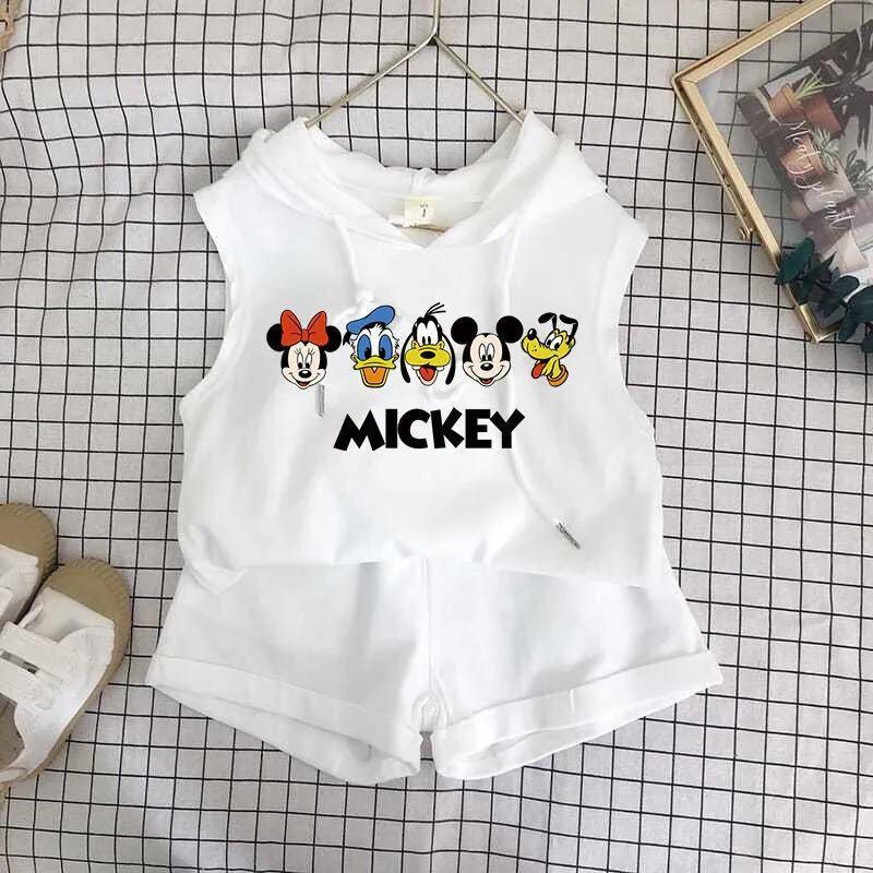 Set Áo Thun Có Nón Và Quần Short Thời Trang Mùa Hè Phong Cách Phương Tây Mới Cho Bé Trai / Gái